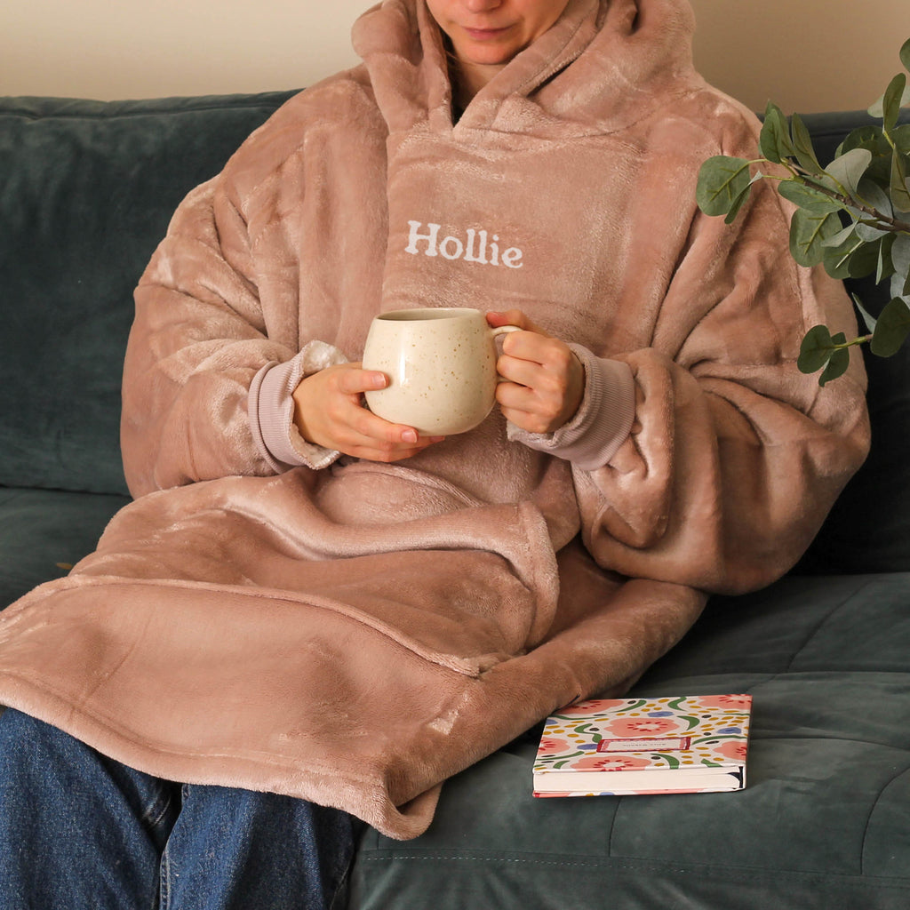 Personalised Oversized Hoodie Gift For The Home Wearable Blanket Cosy Pyjamas Accessories