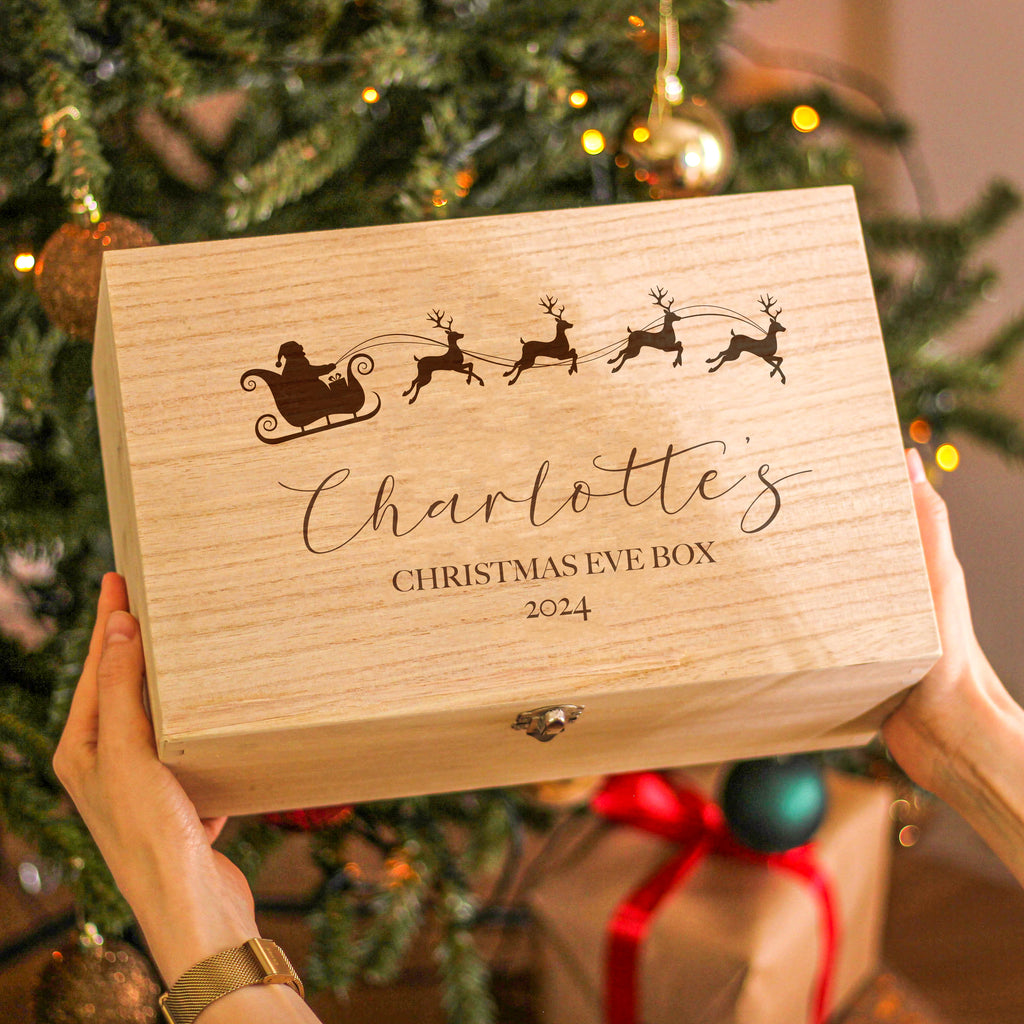 Personalised Santa And Sleigh Keepsake