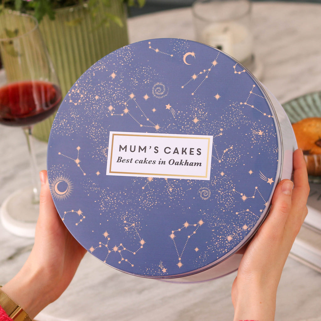 Personalised Stars Cake Baking Tin Gift For Her Small And Large Bundle