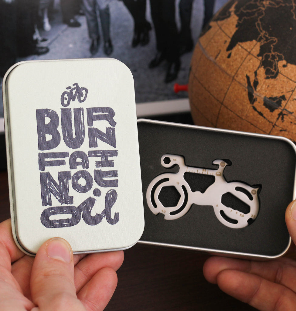 Burn Fat Not Oil Tool Tin Bike Tin Travel Gift For Dad