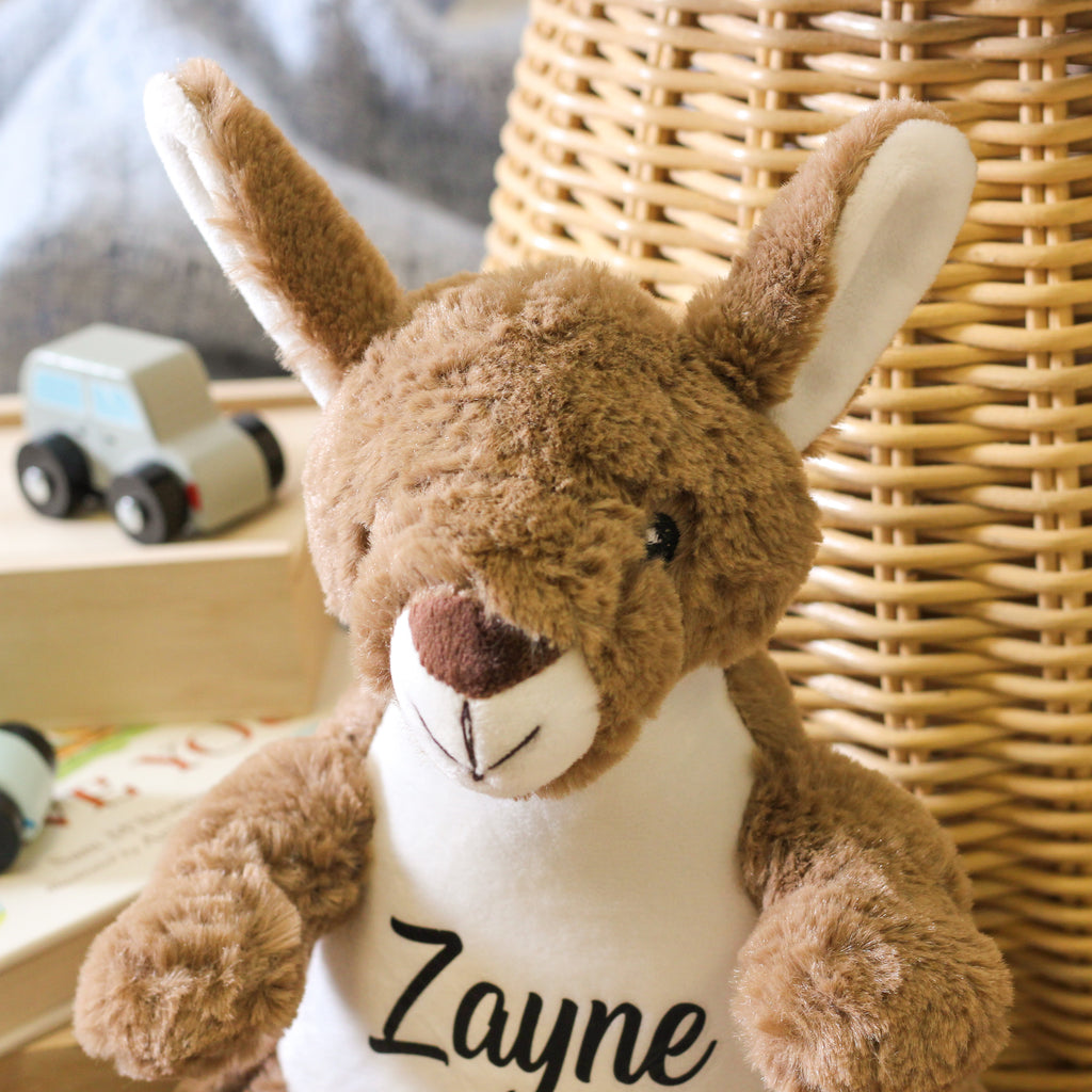 Personalised Kangaroo Soft Toy Teddy Bear For Children