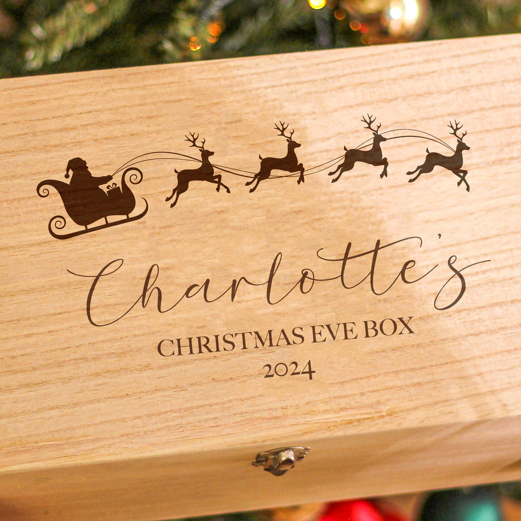 Personalised Santa And Sleigh Keepsake