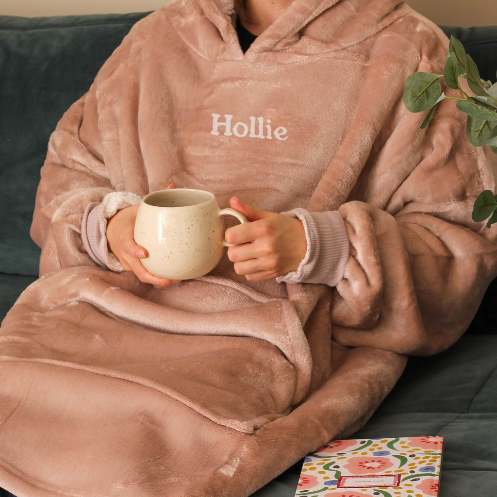 Personalised Oversized Hoodie Gift For The Home Wearable Blanket Cosy Pyjamas Accessories