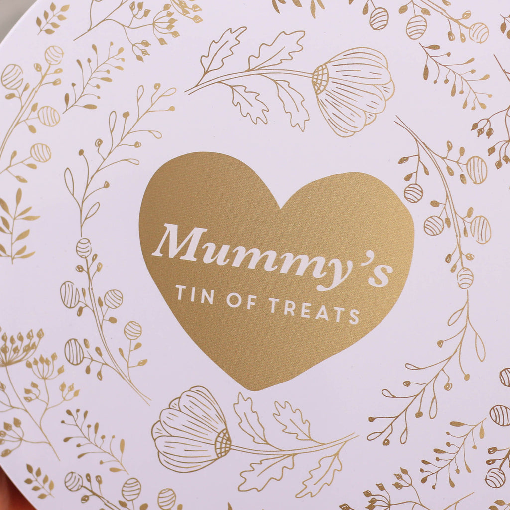 Personalised Gold Floral Cake Baking Tin For Mum Small And Large Bundle