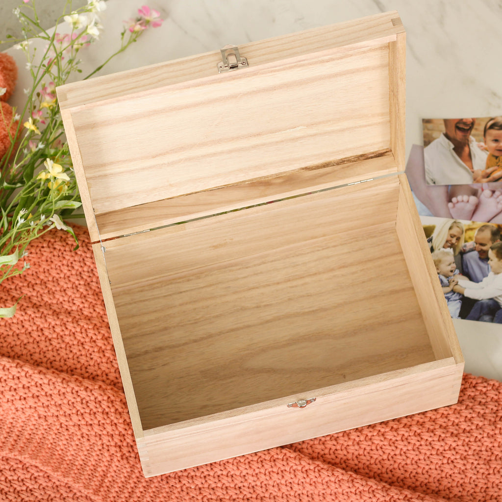 Personalised Christening Keepsake Box Gift For Baby Or Child With Engraved Cross