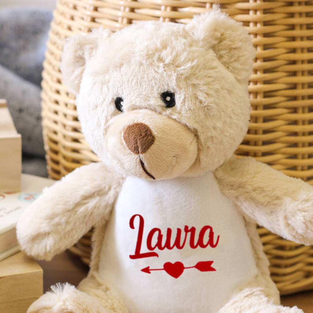 Personalised Soft Toy Teddy Cupid Gift