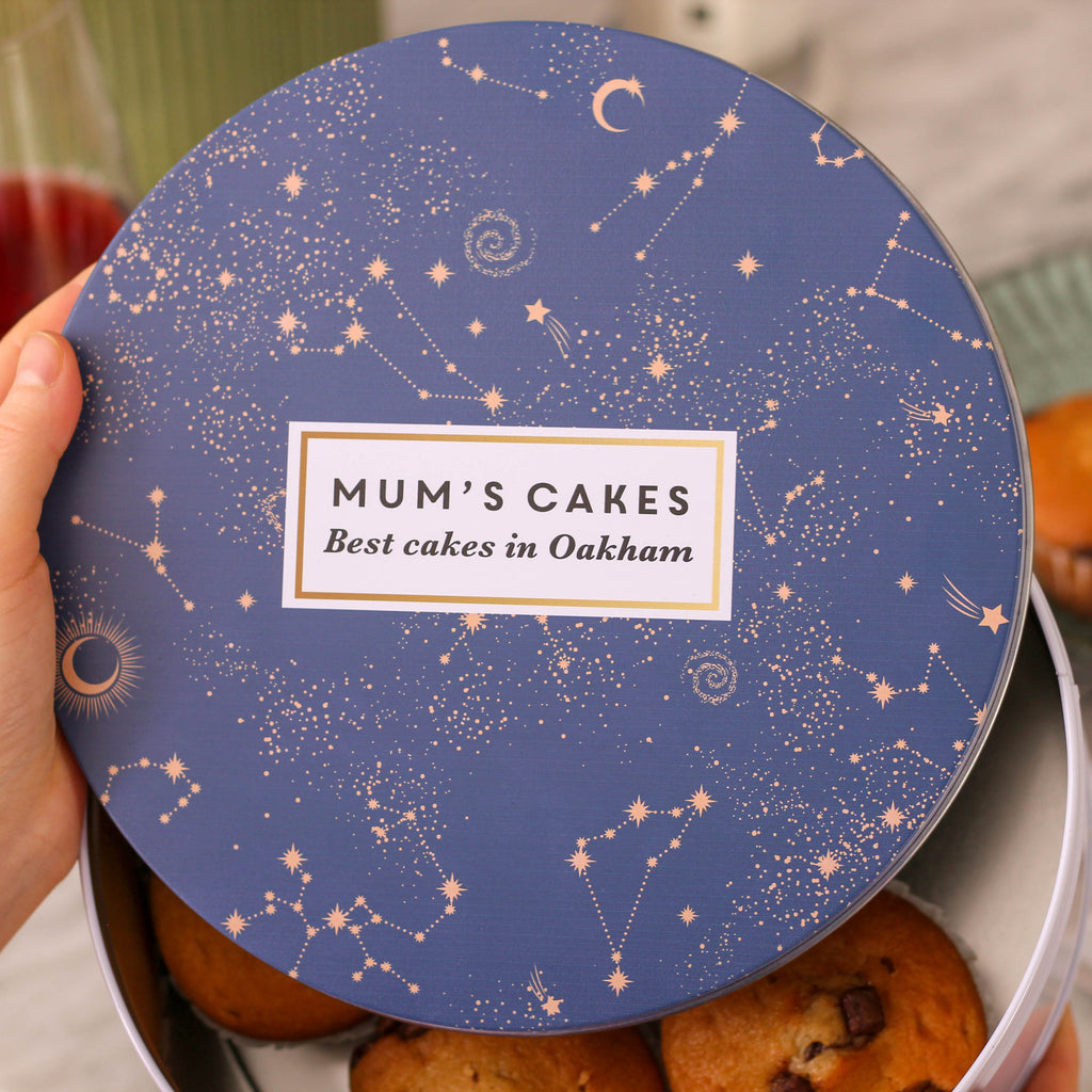 Personalised Stars Cake Baking Tin Gift For Her Small And Large Bundle