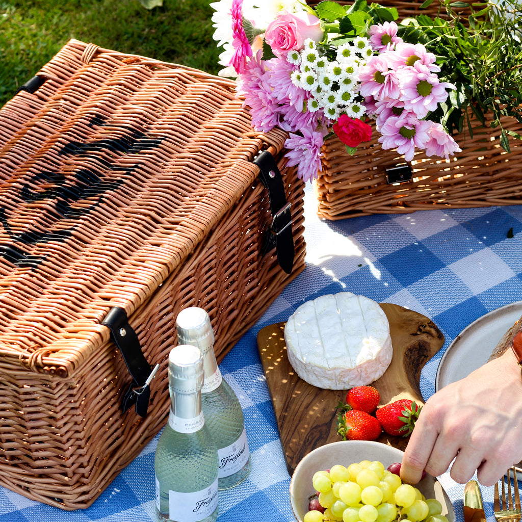 Personalised Picnic Hamper Gift For Couples Wedding Or Anniversary Present For The Home