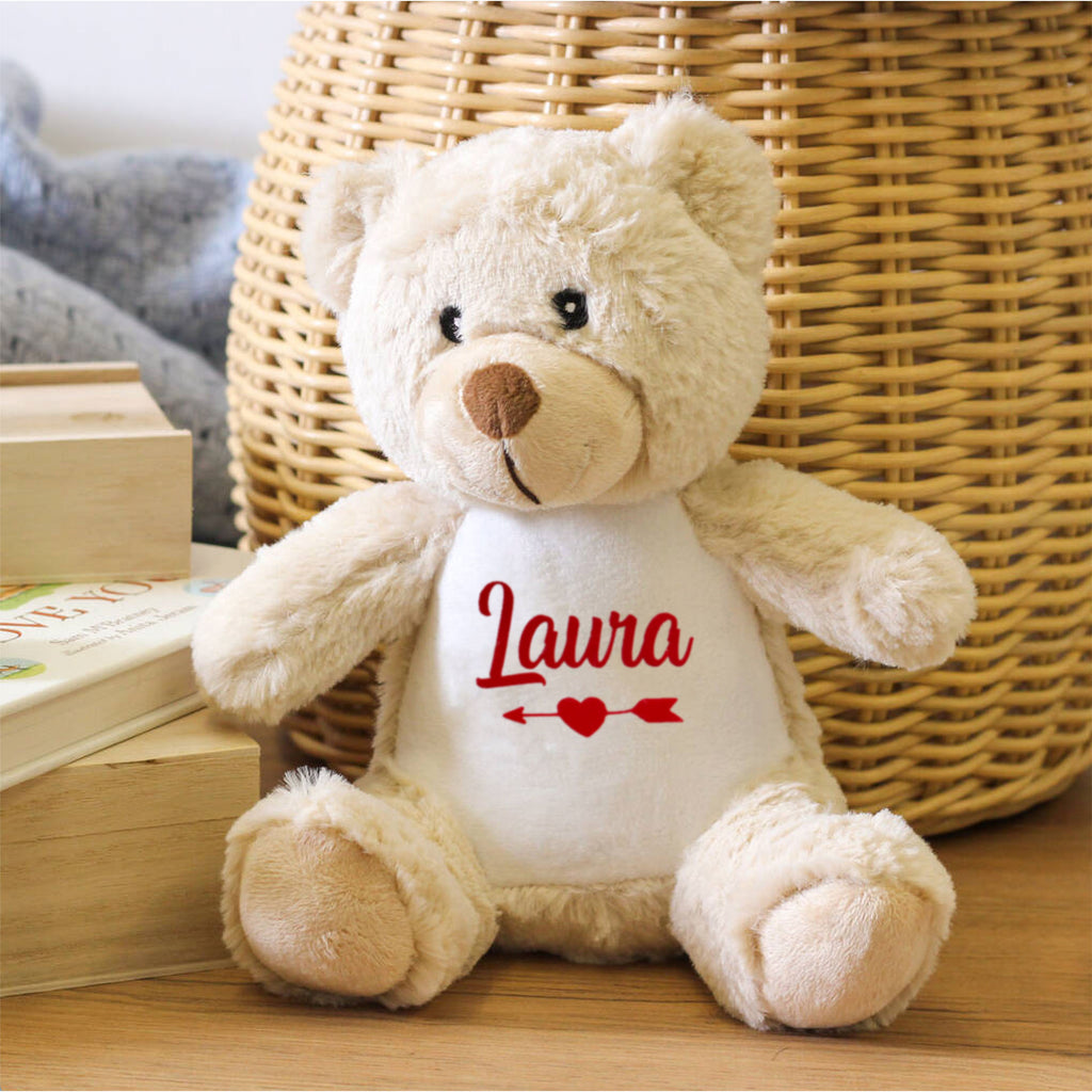 Personalised Soft Toy Teddy Cupid Gift