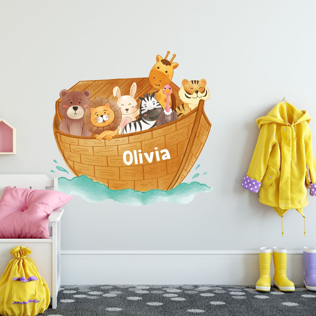 Personalised Noahs Ark Wallsticker