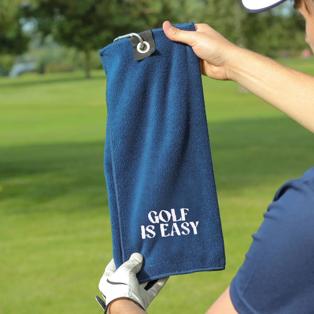 Personalised Golf Is Easy Towel Accessories For Him