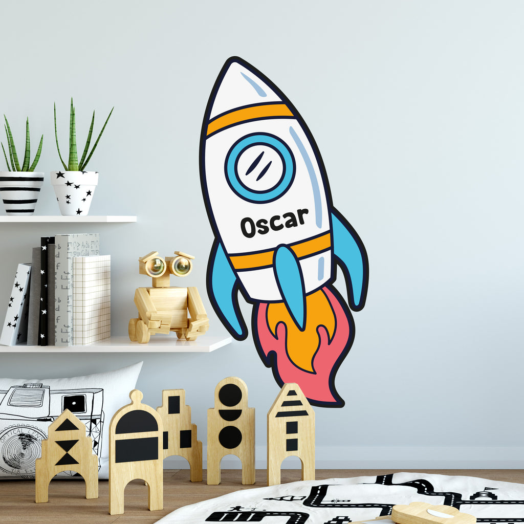 Personalised Rocket Wallsticker