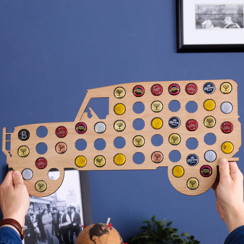 Personalised Truck Bottle Cap Collector Gift For Dad