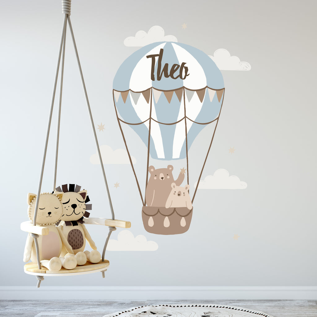 Personalised Hot Air Balloon Wallsticker